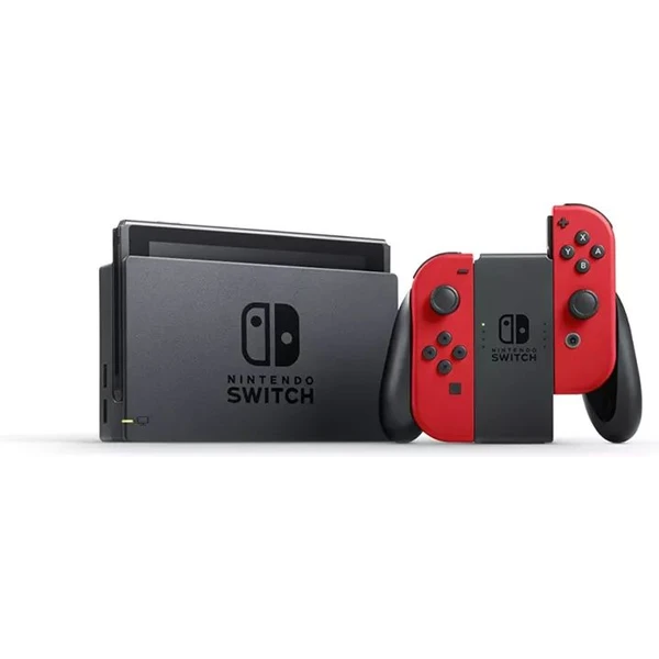 Nintendo Switch konzole červená - Super Mario Odyssey bundle - Konzole - Obrázek HWNM300401