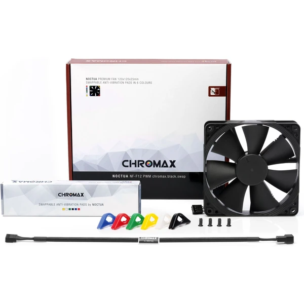 Noctua NF-F12 PWM chromax.black.swap - Ventilátory pro PC - Obrázek I1N4000L01