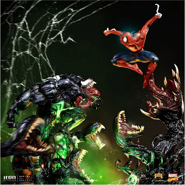 Soška Iron Studios Art Scale 1/10 Deluxe Spider-man vs Villains - Venom 25,5 cm - Sochy a sošky - Obrázek I4M7000J01