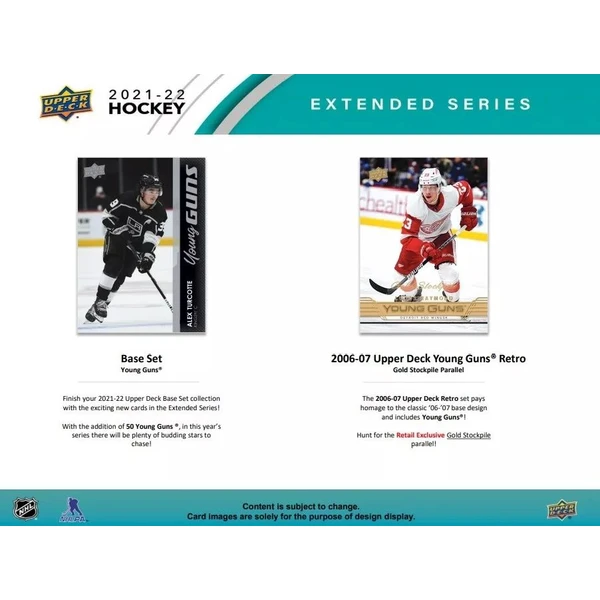 Hokejové karty Upper Deck - 21-22 Extended Series Hockey Retail Balíček - Hokejové karty - Obrázek I5WP100501