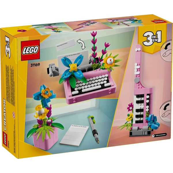 LEGO Creator 3 v 1 31169 Psací stroj s květinami - LEGO - Obrázek I6SE000J01