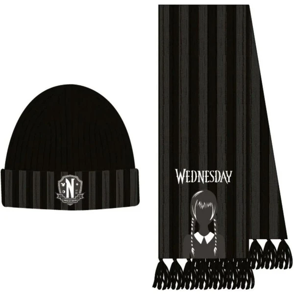 Zimní sada Cerda (čepice a šála) Wednesday - Nevermore Academy - Dárkové sety - Hlavní obrázek