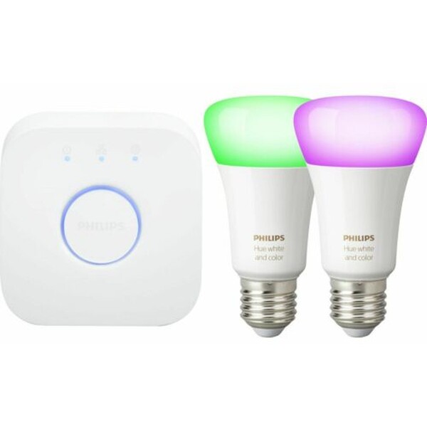 Philips Hue White and Color Ambience set 2 žárovek EU E27/A60 + bridge