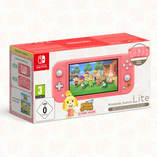 Nintendo Switch Lite konzole Animal Crossing: NH korálová - Konzole - Obrázek ICQ9000601