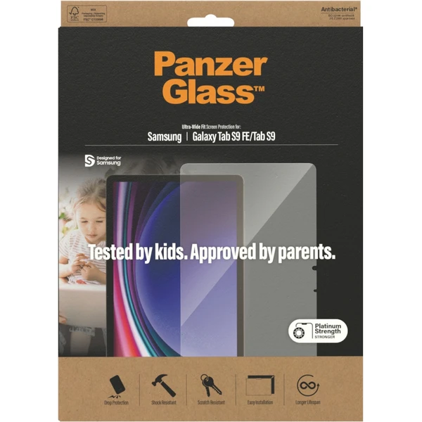 PanzerGlass Ultra-Wide Fit ochranné sklo Samsung Galaxy Tab S9/S9 FE - Ochranné folie a skla - Obrázek IS51000P01