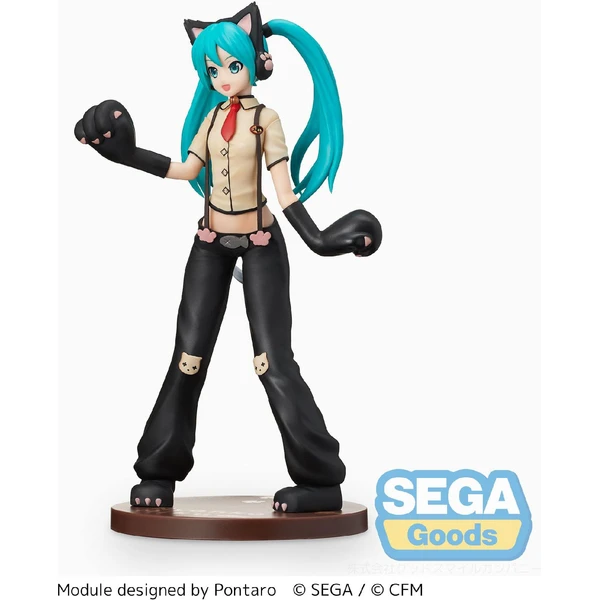 Figurka Sega Goods Hatsune Miku Project DIVA - Arcade Future Tone SPM Hatsune Miku (Kitty Cat) 23 cm - Figurky - Obrázek IY6E000K01