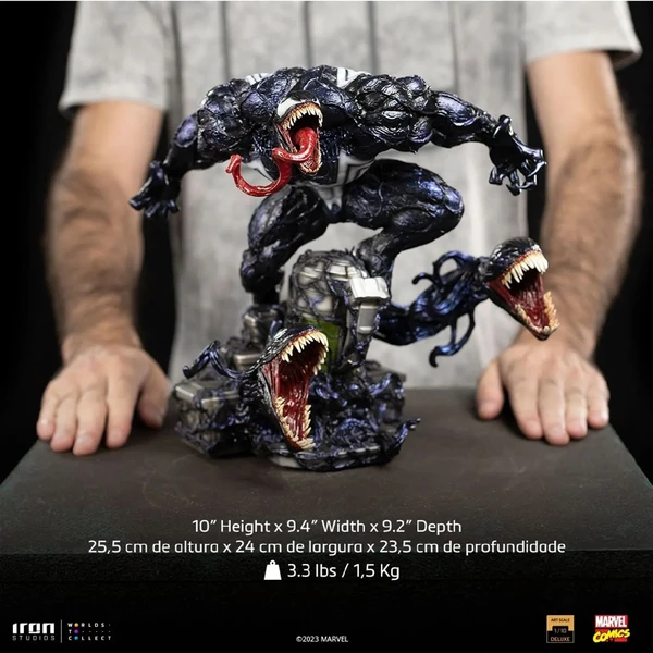 Soška Iron Studios Art Scale 1/10 Deluxe Spider-man vs Villains - Venom 25,5 cm - Sochy a sošky - Obrázek J4M7000J01