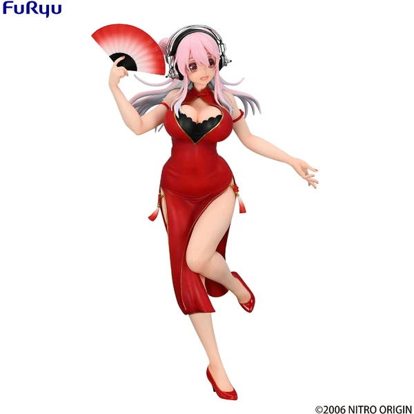 Soška Furyu Super Sonico: Trio-Try-iT - Super Sonico (China Dress) 21 cm - Sochy a sošky - Obrázek J56D000P01
