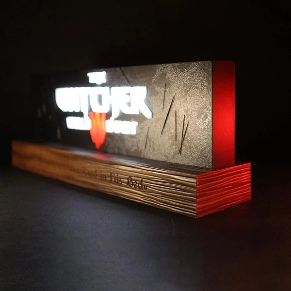 Světlo LED The Witcher - Wild Hunt Logo 22 cm USB - Lampičky - Obrázek J5O5000L01