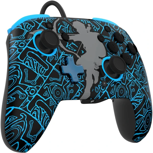 PDP Padwired Rematch drátový ovladač GITD - Zelda Sheikah (Switch) - Herní ovladače - Obrázek J7B6000O01