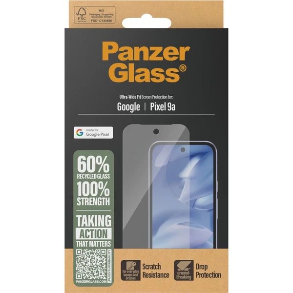 PanzerGlass Ultra-Wide Fit sklo Google Pixel 9a - Ochranné folie a skla - Obrázek JBFH000L01
