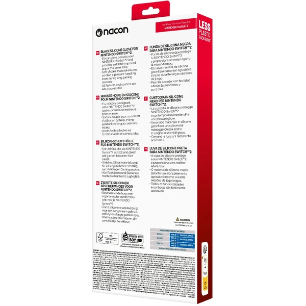 Nacon silikonové pouzdro pro Switch 2 černé - Pouzdra - Obrázek JDMF000J01