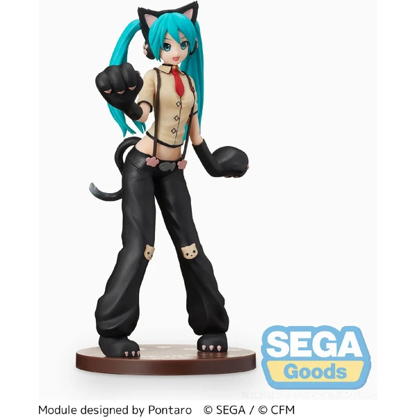 Figurka Sega Goods Hatsune Miku Project DIVA - Arcade Future Tone SPM Hatsune Miku (Kitty Cat) 23 cm - Figurky - Obrázek JY6E000K01