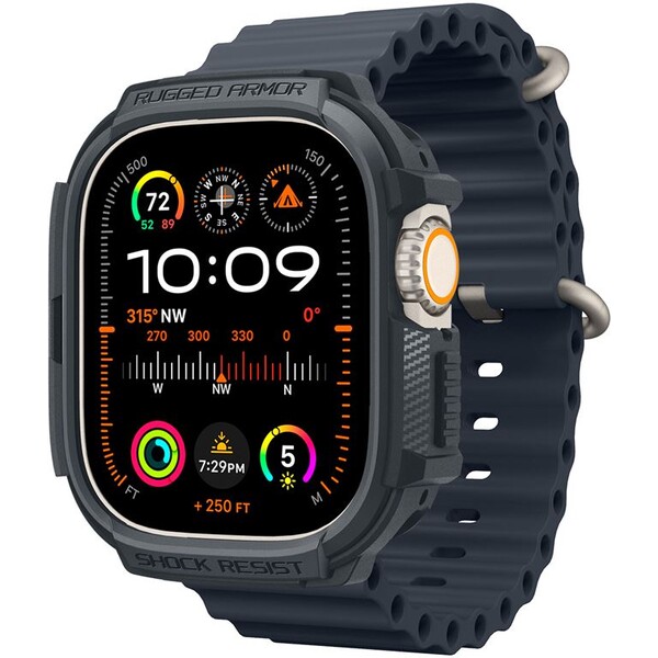 Spigen Rugged Armor kryt Apple Watch Ultra 2/1 49mm šedý