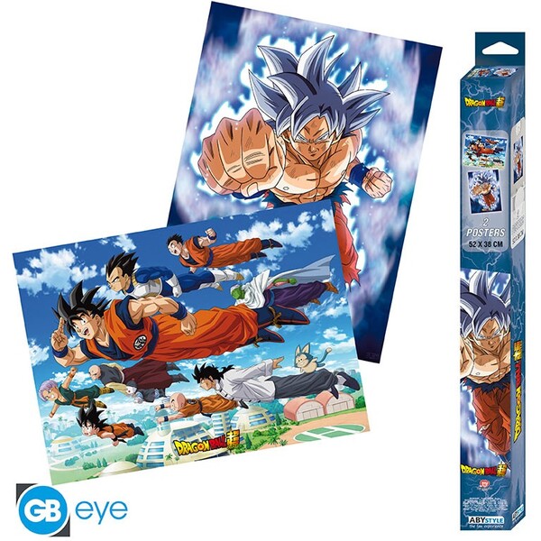 Levně Set 2 plakátů Dragon Ball Super - Goku & Friends (52x38 cm)