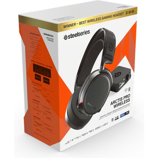 SteelSeries Arctis Pro + GameDAC Wireless herní sluchátka černá