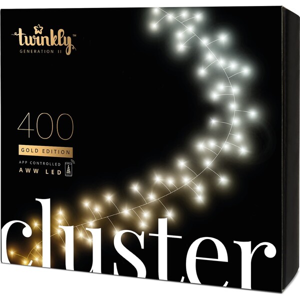 Levně Twinkly Cluster Gold Edition chytrý řetěz se žárovkami 400 ks