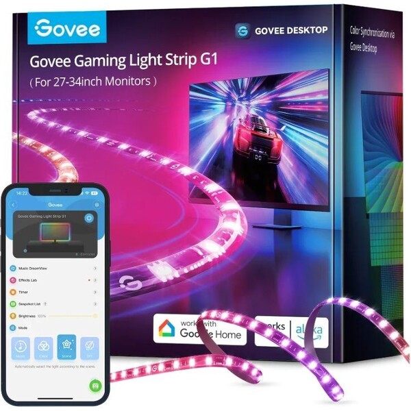 Govee Dreamview G1 Smart LED podsvícení monitoru 27-34
