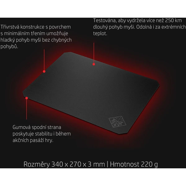 HP OMEN Hard Mouse Pad 200