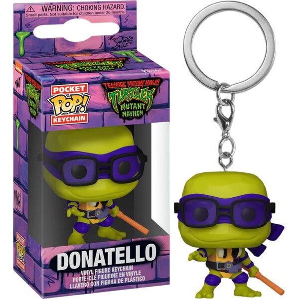 Levně Funko POP! Keychain: TMNT Mutant Mayhem - Donatello