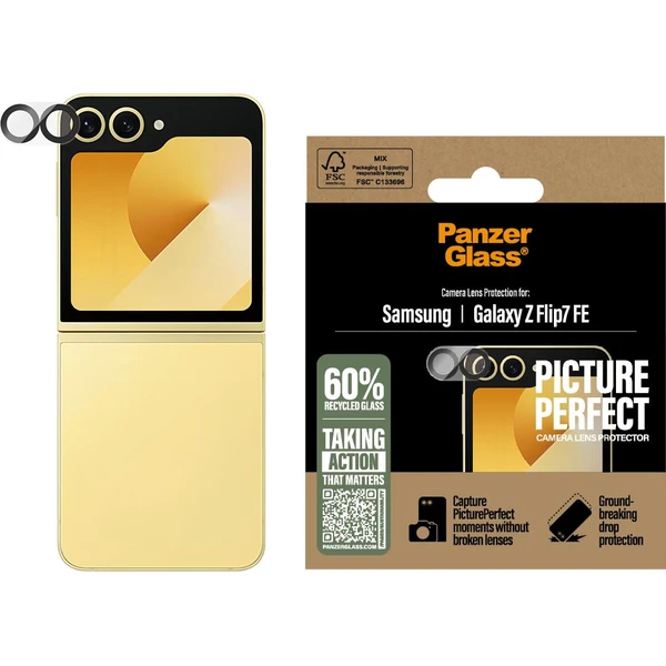 PanzerGlass® Camera Protector Samsung Galaxy Z Flip7 FE - Ochranné folie a skla - Obrázek KW9I000K01