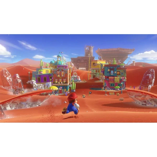 Nintendo Switch konzole červená - Super Mario Odyssey bundle - Konzole - Obrázek KWNM300401
