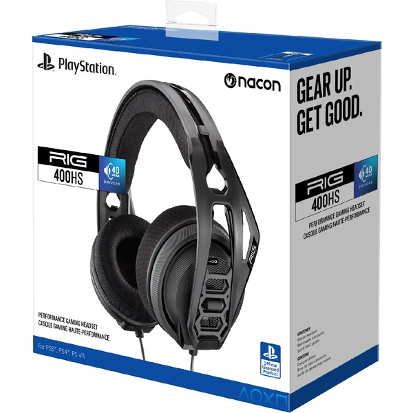 Nacon RIG 400HS herní headset pro PS4/PS5 černý - Sluchátka - Obrázek L0I2000601