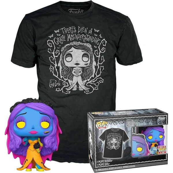 Funko POP! & Tee Box: Corpse Bride - Emily (BLKLT) S - Dárkové sety - Hlavní obrázek