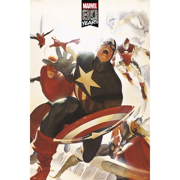 Levně Plakát Marvel - 80 Years Avengers (133)