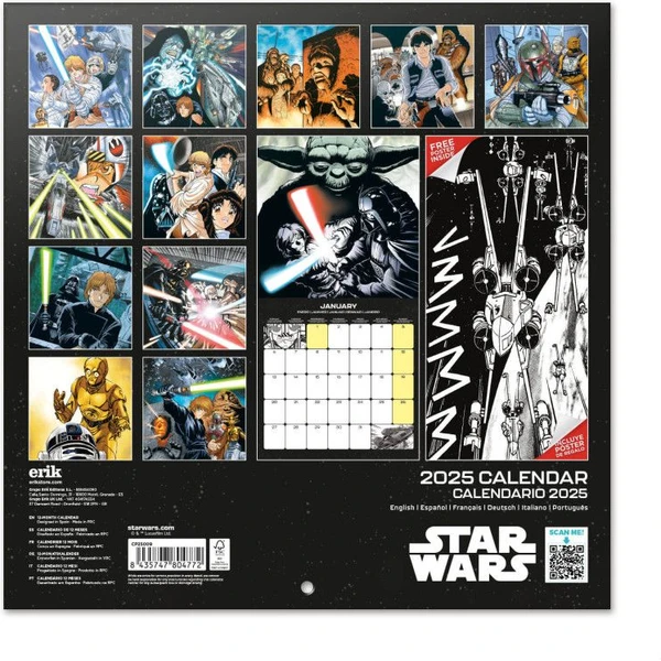 Kalendář Star Wars - Graphic 2025 - Kalendáře - Obrázek L6M9000O01