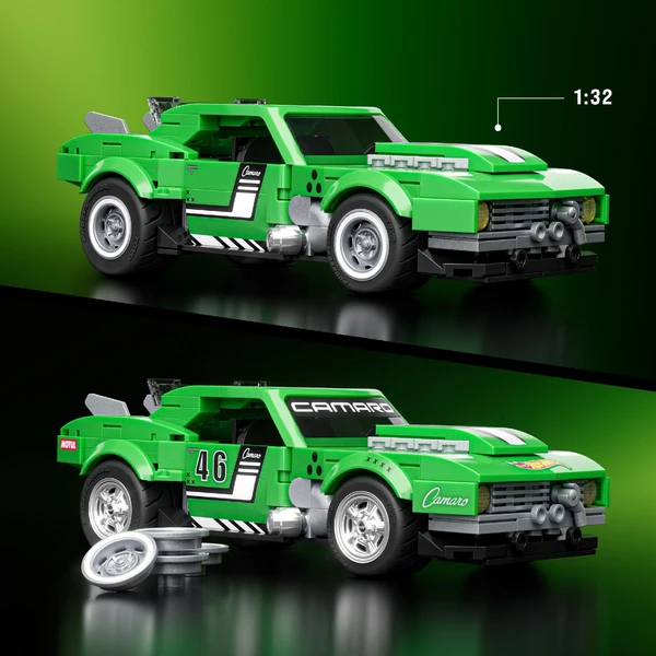 Mattel Brick Shop sestavitelný model Hot Wheels - Custom 68 Camaro (Speed series) - Stavebnice - Obrázek LA6L000K01