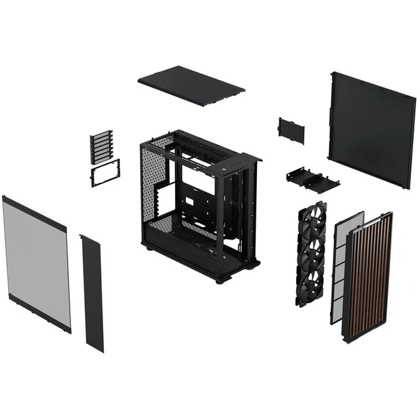 Fractal Design North XL černá s průhlednou bočnicí - Počítačové skříně - Obrázek LAP2000P01