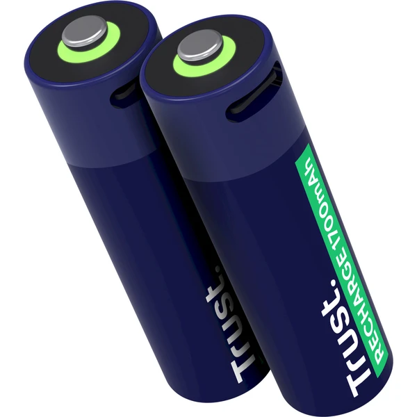Trust USB-C dobíjecí baterie AA - 2ks - Baterie - Obrázek LFAL000K01