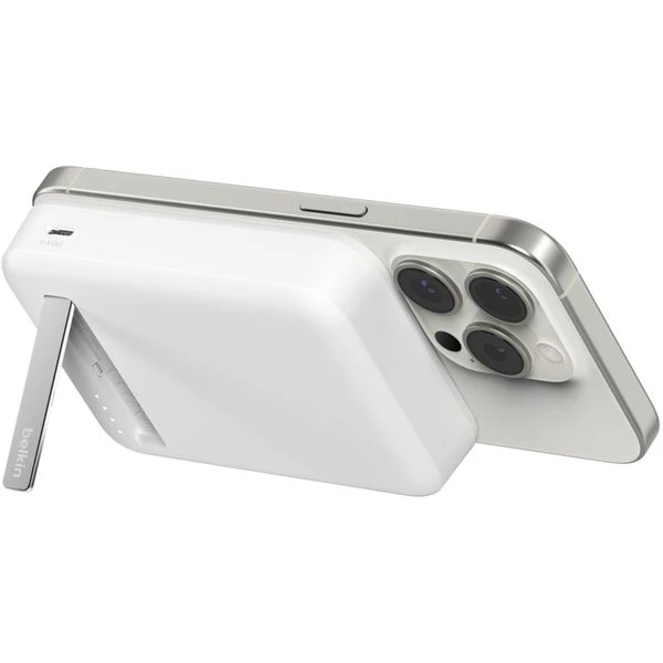 Belkin Boost Charge Pro (Qi2) MagSafe powerbanka, 10000mAh, 15W, bílá - Powerbanky - Obrázek LGAB000J01