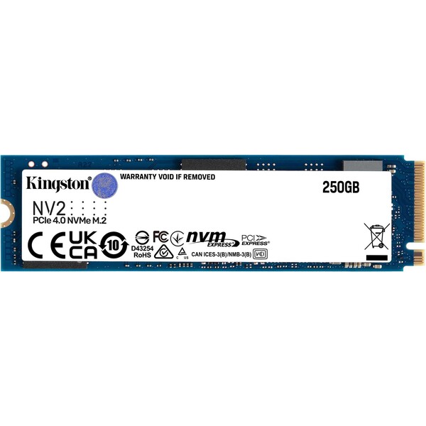 Levně Kingston SSD NV2 PCIe 4.0 NVMe 250GB (3000/1300MB/s)