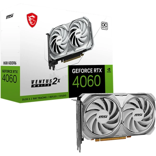 MSI NVIDIA GeForce RTX 4060 VENTUS 2X WHITE 8G OC - Grafické karty - Obrázek LJP0000O01