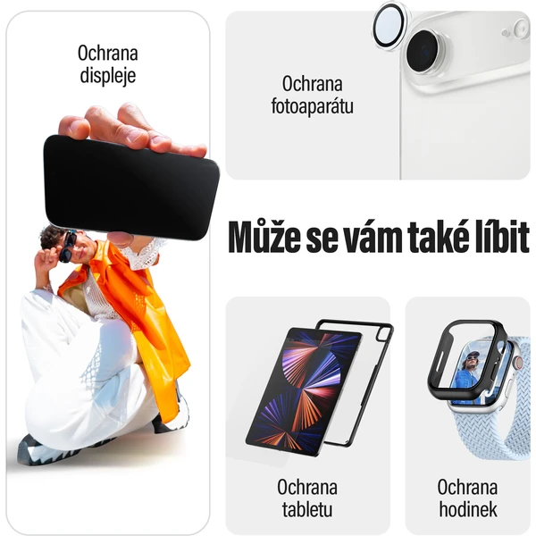 PanzerGlass® CARE Star Lit kryt s MagSafe Apple iPhone 17 třpytivý/bílý - Pouzdra - Obrázek LQDH000K01
