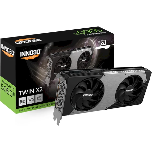 INNO3D NVIDIA GeForce RTX 5060 Ti Twin X2 16GB GDDR7 - Grafické karty - Obrázek LQWH000K01