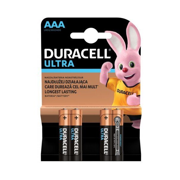 Duracell Ultra AAA alkalická baterie, 4 ks