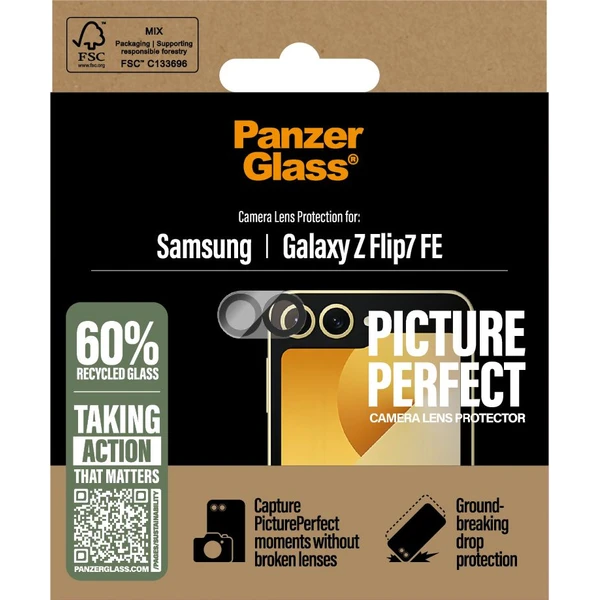 PanzerGlass® Camera Protector Samsung Galaxy Z Flip7 FE - Ochranné folie a skla - Obrázek LW9I000K01