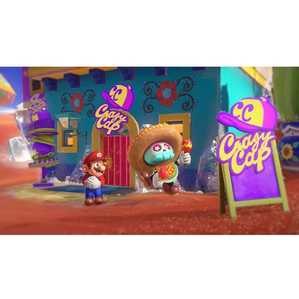 Nintendo Switch konzole červená - Super Mario Odyssey bundle - Konzole - Obrázek LWNM300401