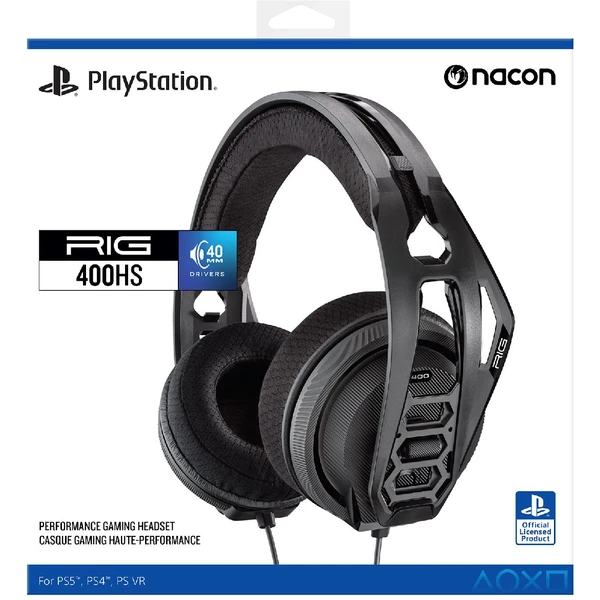 Nacon RIG 400HS herní headset pro PS4/PS5 černý - Sluchátka - Obrázek M0I2000601