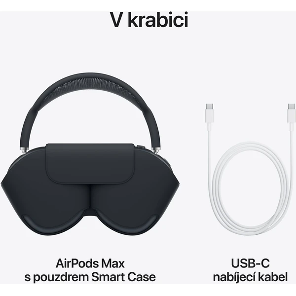 Apple AirPods Max (2024) bezdrátová sluchátka hvězdně bílá - Sluchátka - Obrázek M2R7000K01