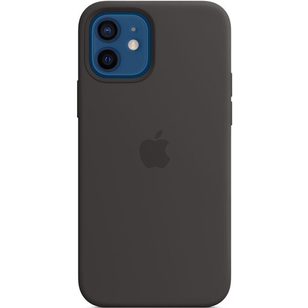 Levně Apple silikonový kryt s MagSafe na iPhone 12 a iPhone 12 Pro černý
