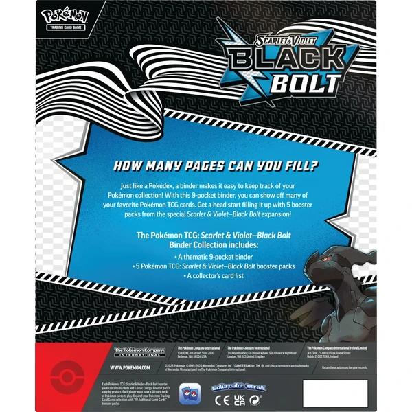 Pokémon TCG: SV10.5 Black Bolt - Binder Collection - Pokémon karty - Obrázek MJPD000K01