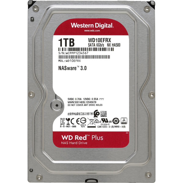 WD Red Plus (WD10EFRX) HDD 3,5