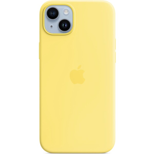 Levně Apple silikonový kryt s MagSafe na iPhone 14 Plus kanárkově žlutý