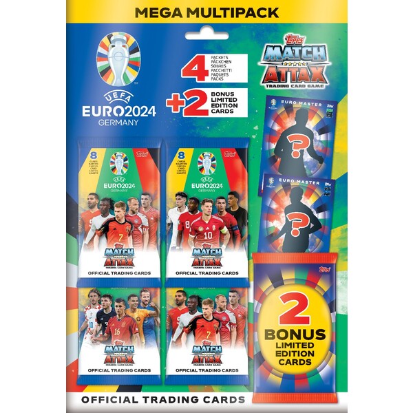 Levně Fotbalové karty Topps EURO 2024 Mega Multipack