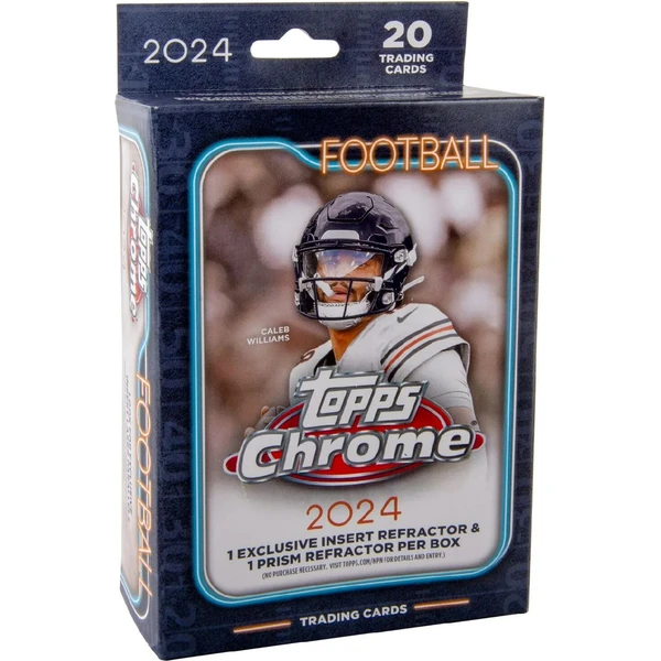Topps 2024 NFL Chrome Football Hanger Box - Fotbalové karty - Hlavní obrázek