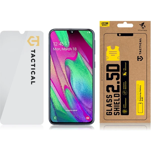 Tactical Glass Shield 2.5D sklo pro Samsung Galaxy A40 čiré - Ochranné folie a skla - Obrázek N7UM100501